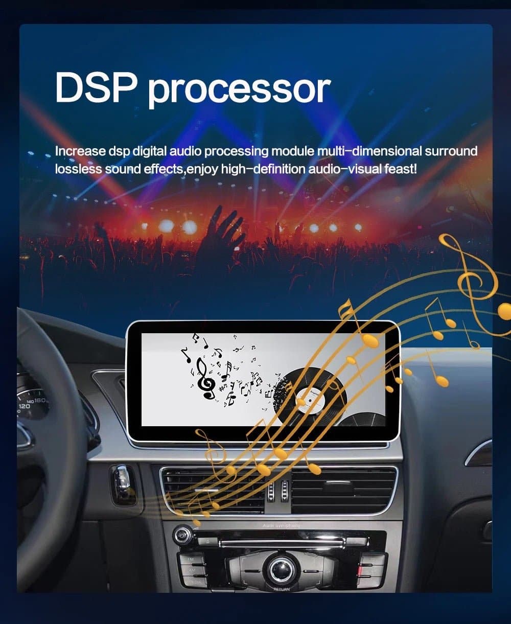 CTB-Y990RD | AUDI A4-A5 (B8) 2008-2016 - 10.25 ZOLL | APPLE CARPLAY ANDROID AUTO | NAVI USB GPS WLAN 4G