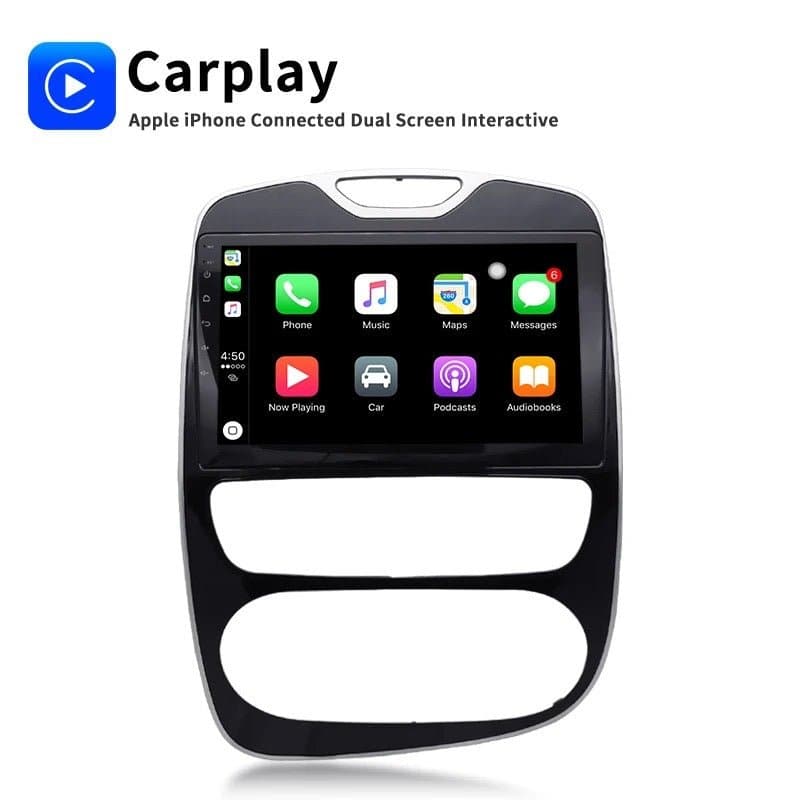 CTB-BC863C | RENAULT CLIO 4 2012-2019 | CARTABLET 10 POLLICI ANDROID APPLE CARPLAY | NAVIGATORE USB WIFI 4G