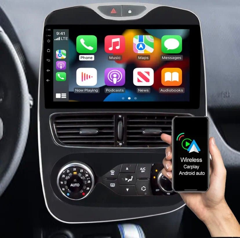 CTB-BC863C | RENAULT CLIO 4 2012-2019 | CARTABLET 10 POLLICI ANDROID APPLE CARPLAY | NAVIGATORE USB WIFI 4G