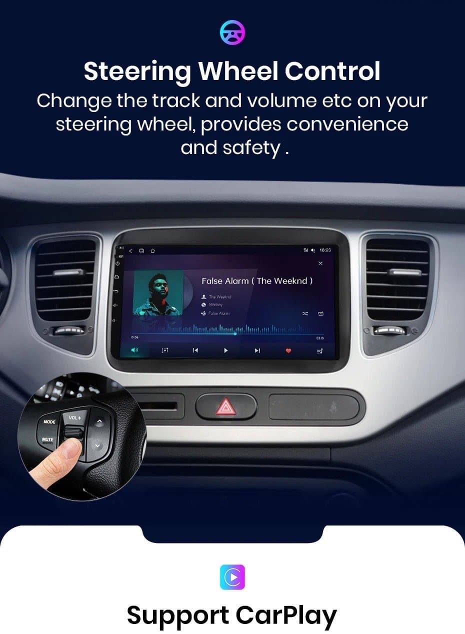 CTB-HG340T | KIA CARENS 2013-2018 | NAVIGATORE CARTABLET APPLE CARPLAY ANDROID AUTO | GPS 4G WIFI USB BLUETOOTH