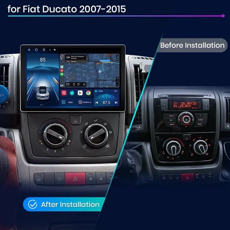 CTB-FT346X7 | FIAT DUCATO 2007-2015 | NAVIGATORE RADIO OCTACORE APPLE CARPLAY ANDROID AUTO GPS USB BLUETOOTH TOUCH SCREEN | WIFI
