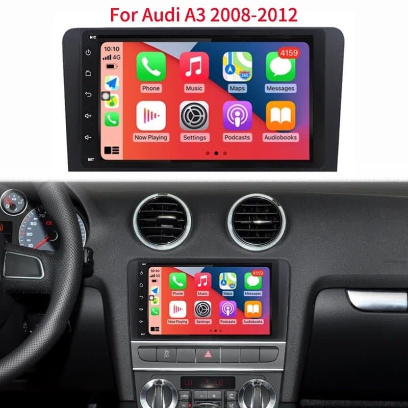 CTB-D568P | AUDI A3 8p CARTABLET 8 POLLICI ANDROID AUTO APPLE CARPLAY | WIFI 4G NAVIGATORE BLUETOOTH GPS USB