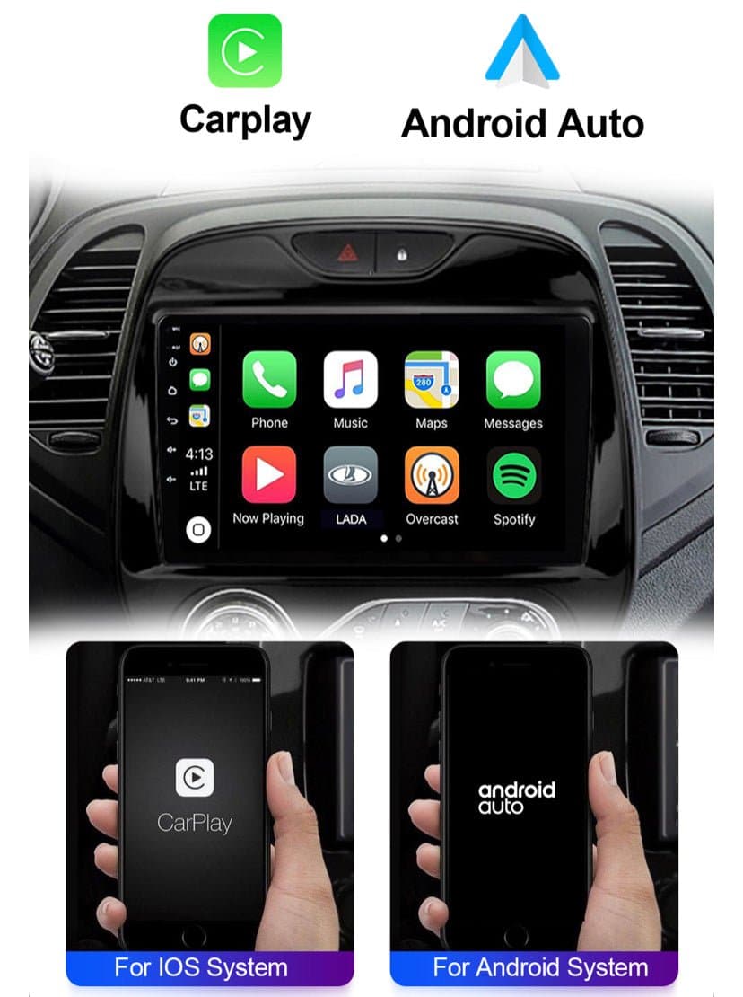 CTB-G671HN | RENAULT CAPTUR 2013-2019 | CARTABLET 9 POLLICI ANDROID APPLE CARPLAY | NAVIGATORE USB WIFI 4G