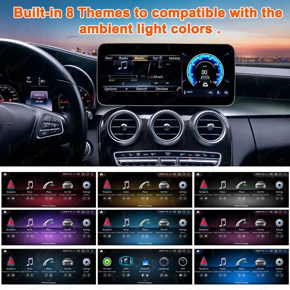 CTB-FC380P | MERCEDES CLASSE C 2014-2021 MONITOR 12.3 POLLICI | APPLE CARPLAY ANDROID AUTO | GPS NAVIGATORE WIFI 4G | CAR TABLET