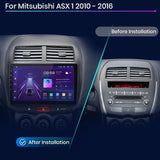 CTB-R452HN | MITSUBISHI ASX 1 2010-2016 | CARTABLET 10 POLLICI ANDROID APPLE CARPLAY | NAVIGATORE USB WIFI 4G