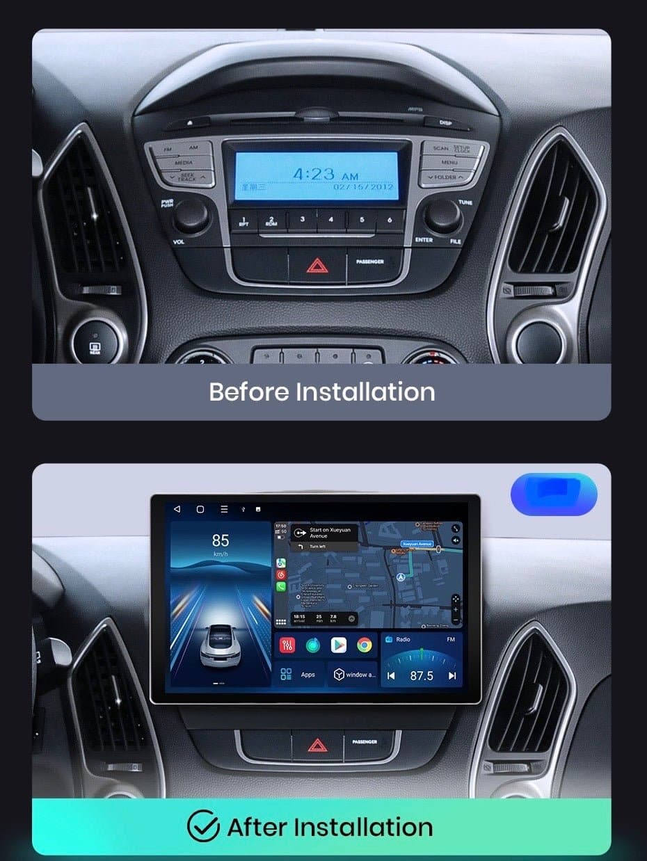 CTB-FC511K | HYUNDAI TUCSON/IX35 2009-2015 | 11.5 POLLICI QLED 2K NAVIGATORE RADIO OCTACORE APPLE CARPLAY ANDROID AUTO GPS USB BLUETOOTH TOUCH SCREEN | WIFI 4G