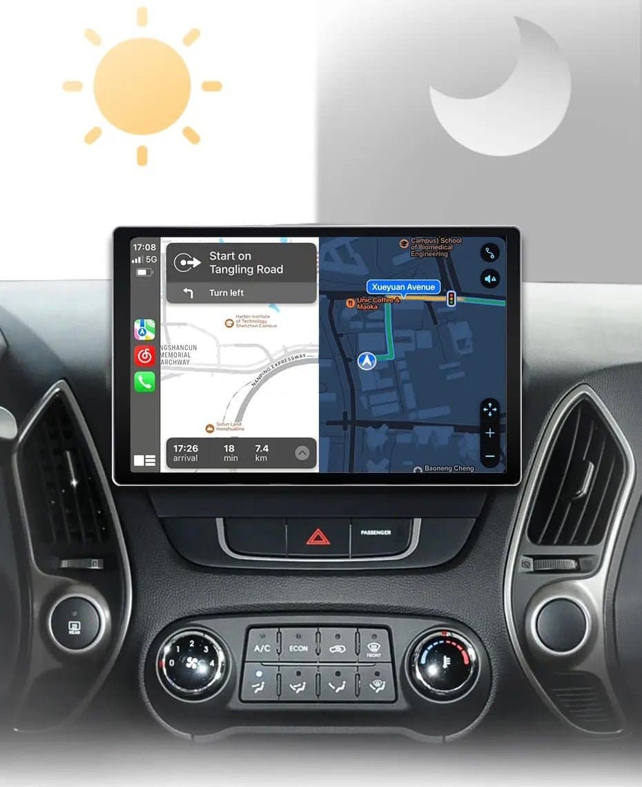 CTB-FC511K | HYUNDAI TUCSON/IX35 2009-2015 | 11.5 POLLICI QLED 2K NAVIGATORE RADIO OCTACORE APPLE CARPLAY ANDROID AUTO GPS USB BLUETOOTH TOUCH SCREEN | WIFI 4G