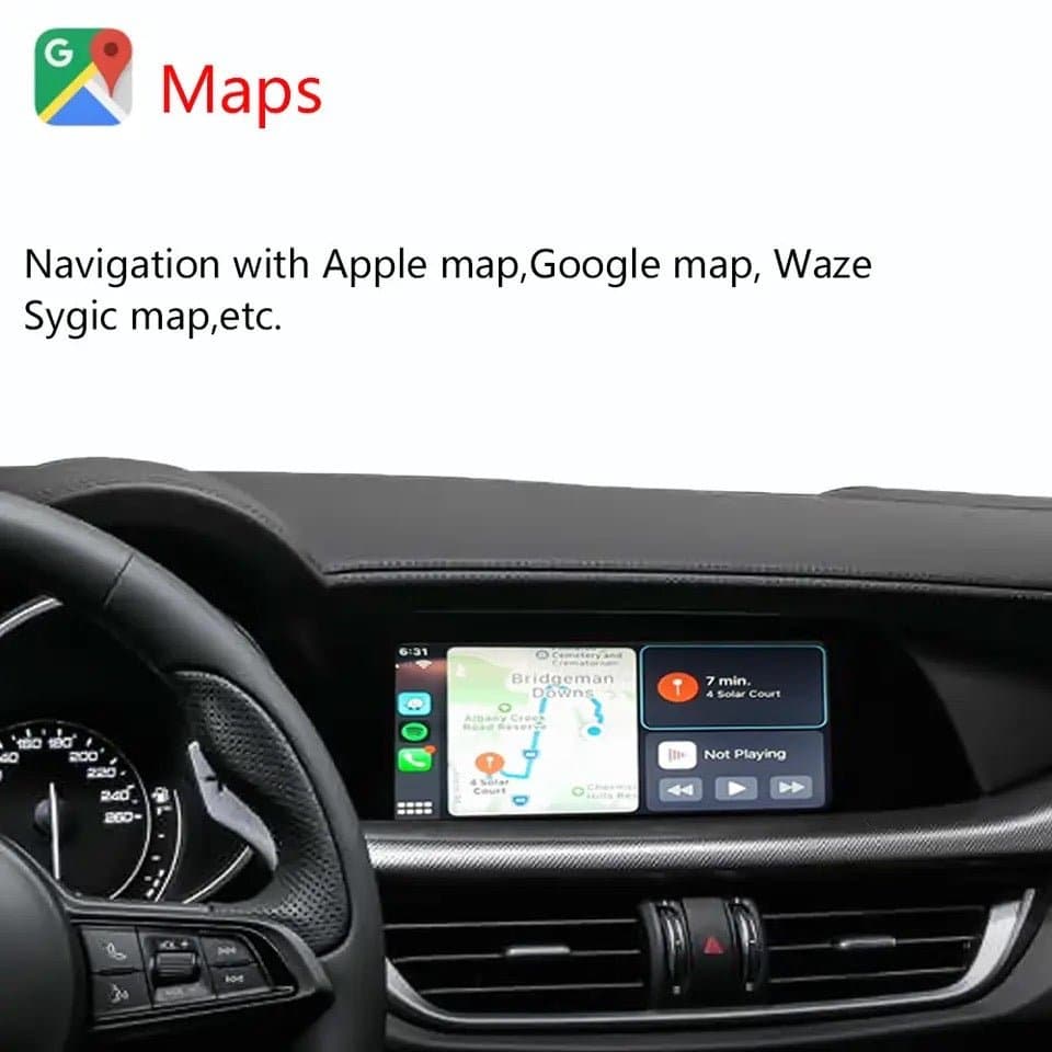 ALFA ROMEO STELVIO - ALFA ROMEO GIULIA 2016-2019 | KIT RETROFIT APPLE CARPLAY ANDROID AUTO | TELECAMERA USB