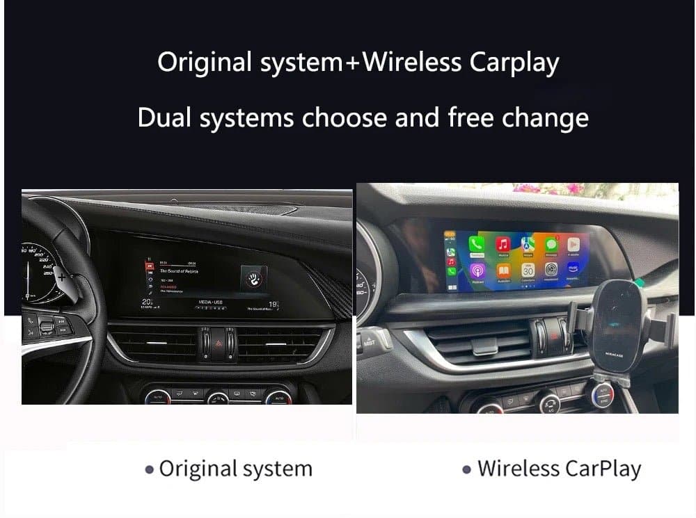 ALFA ROMEO STELVIO - ALFA ROMEO GIULIA 2016-2019 | KIT RETROFIT APPLE CARPLAY ANDROID AUTO | TELECAMERA USB