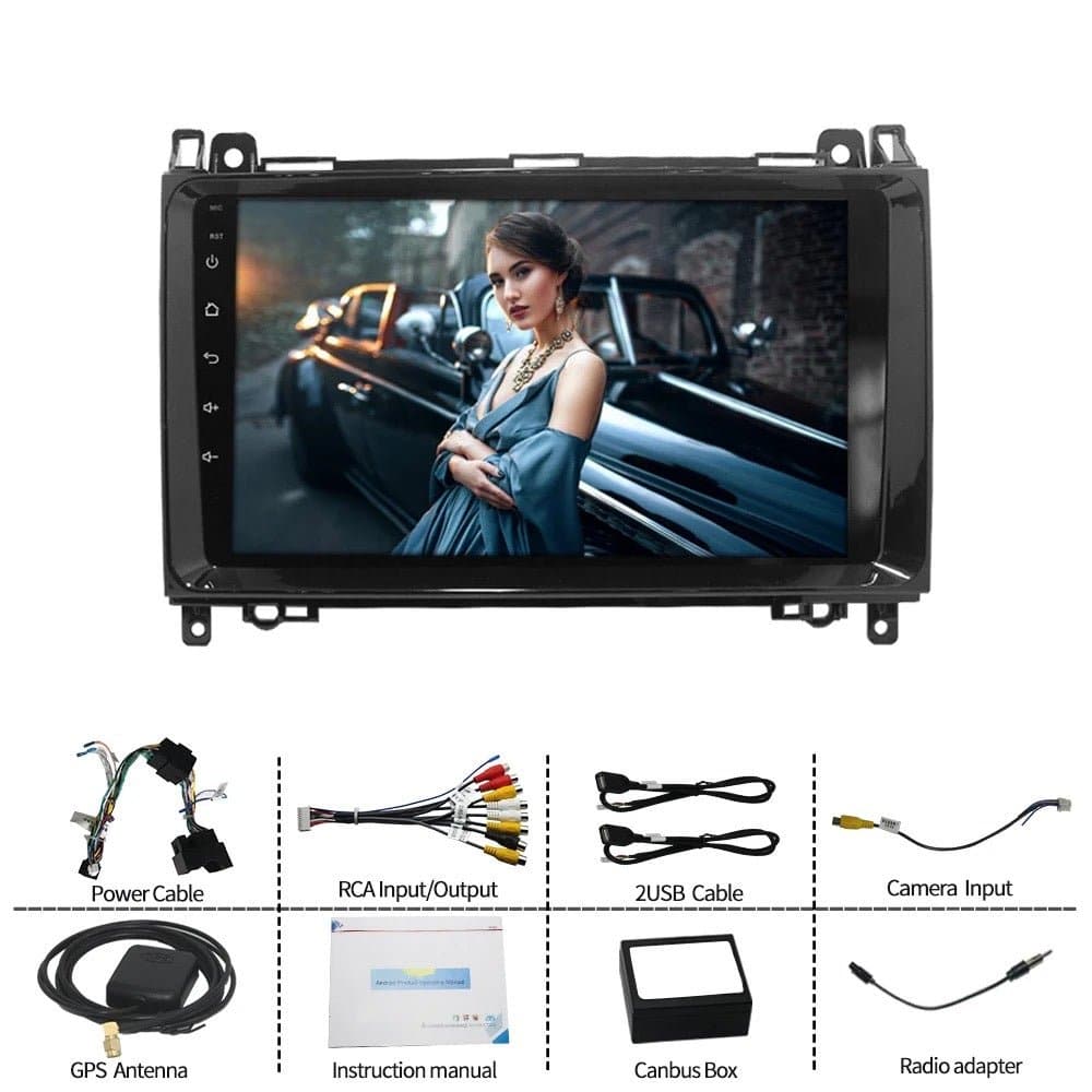 CTB-X200GB | MERCEDES CLASSE A W169 2005-2012 | CARTABLET 9 POLLICI ANDROID AUTO APPLE CARPLAY | WIFI 4G NAVIGATORE BLUETOOTH GPS
