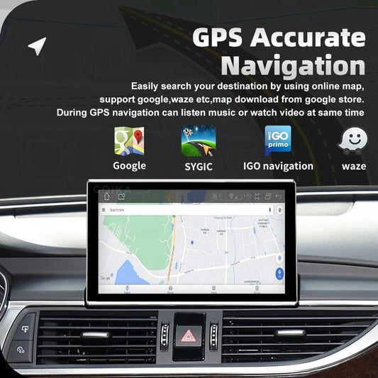 CTB-BY121TL | AUDI A6 C7 2012-2018 | MOTORISIERTER AUTO-TABLET-MONITOR 9 ZOLL | APPLE CARPLAY ANDROID AUTO | GPS WIFI BLUETOOTH 4G