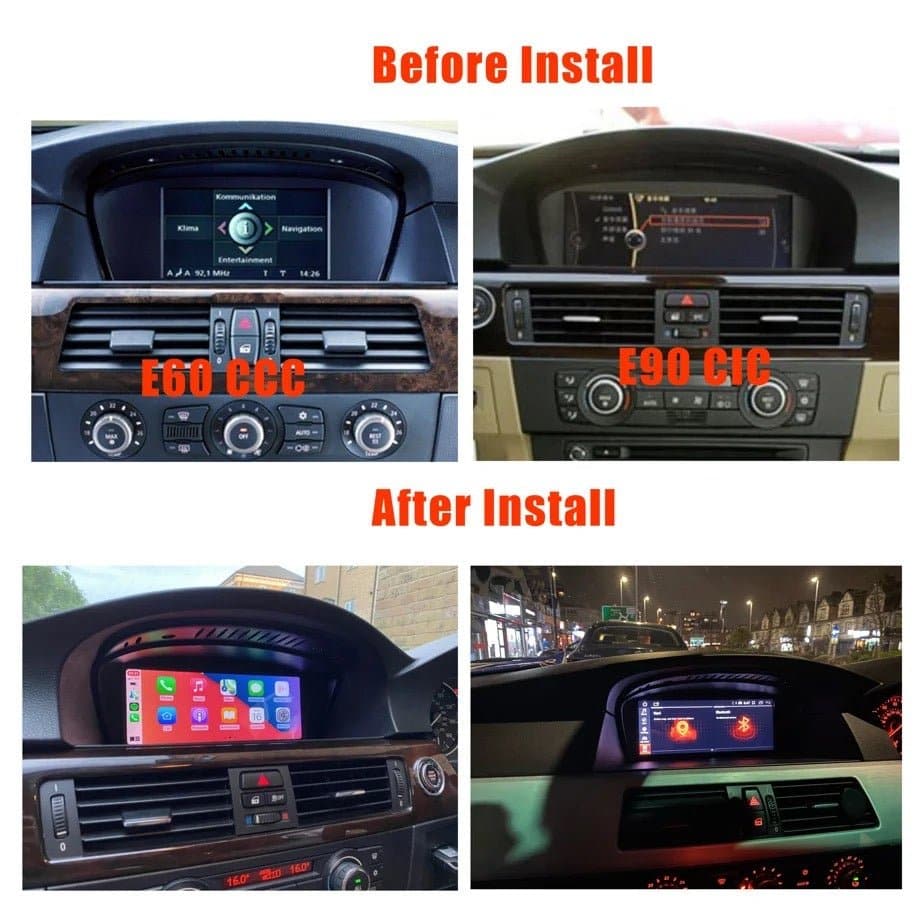 CTB-FR68GN | BMW SERIE 5 E60-E61 - SERIE 3 E90-E91 - E92 - E93 | CARTABLET 8"8 POLLICI | ANDROID AUTO APPLE CARPLAY | GPS DAB DVR USB BLUETOOTH WIFI 4G |