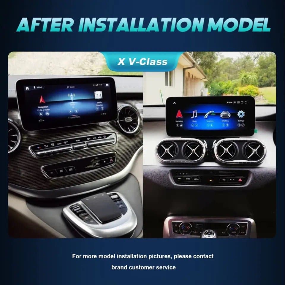 CTB-FC420P | MERCEDES CLASSE V - CLASSE X W470 2014-2021 MONITOR 12.3 POLLICI TOUCH SCREEN | APPLE CARPLAY ANDROID AUTO | GPS NAVIGATORE WIFI 4G | CAR TABLET