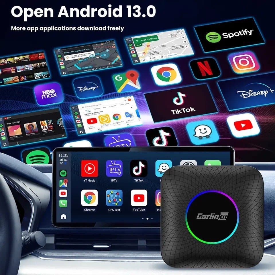 AI BOX ANDROID 13 WIRELESS CARPLAY WIRELESS ANDROID AUTO MAGIC BOX