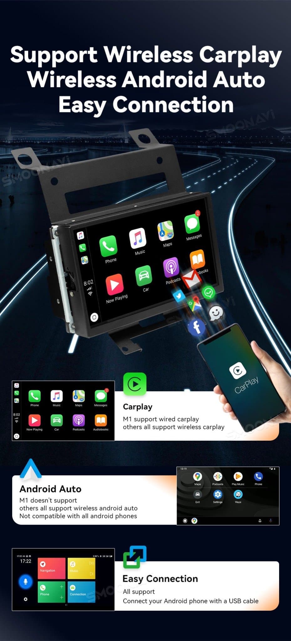 CTB-LR417B | LAND ROVER FREELANDER 2 | APPLE CARPLAY-ANDROID AUTO | CARTABLET 7 POLLICI TOUCH SCREEN | GPS USB DVR DAB+ |