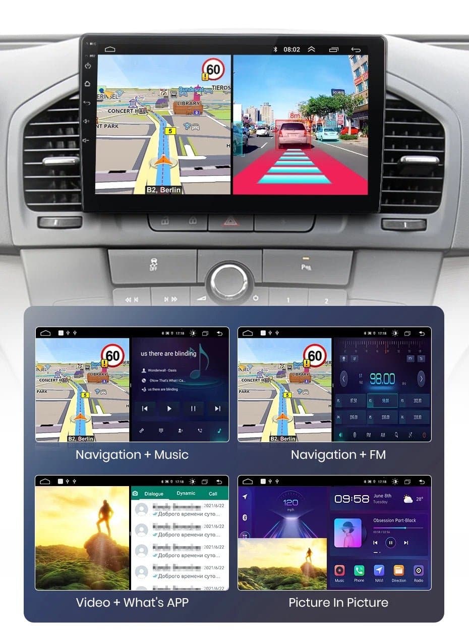 CTB- SK031J | OPEL INSIGNIA 2008-2013 MONITOR 9 ZOLL | APPLE CARPLAY ANDROID AUTO | WiFi BLUETOOTH GPS USB NAVIGATIONSGERÄT