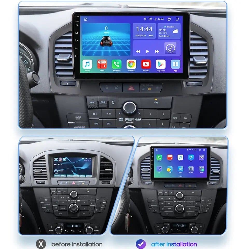CTB- SK031J | OPEL INSIGNIA 2008-2013 MONITOR 9 ZOLL | APPLE CARPLAY ANDROID AUTO | WiFi BLUETOOTH GPS USB NAVIGATIONSGERÄT