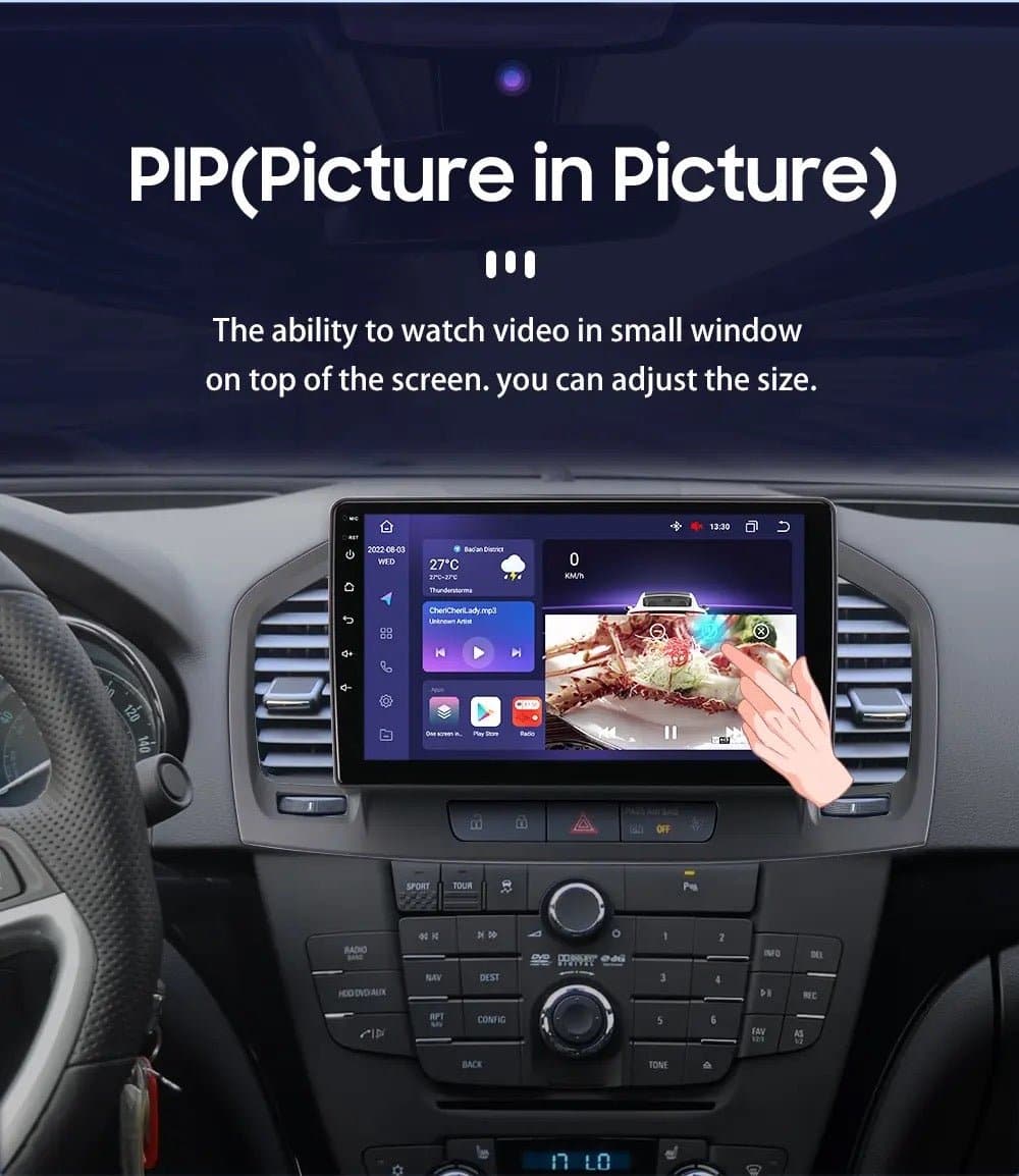 CTB- SK031J | OPEL INSIGNIA 2008-2013 MONITOR 9 ZOLL | APPLE CARPLAY ANDROID AUTO | WiFi BLUETOOTH GPS USB NAVIGATIONSGERÄT