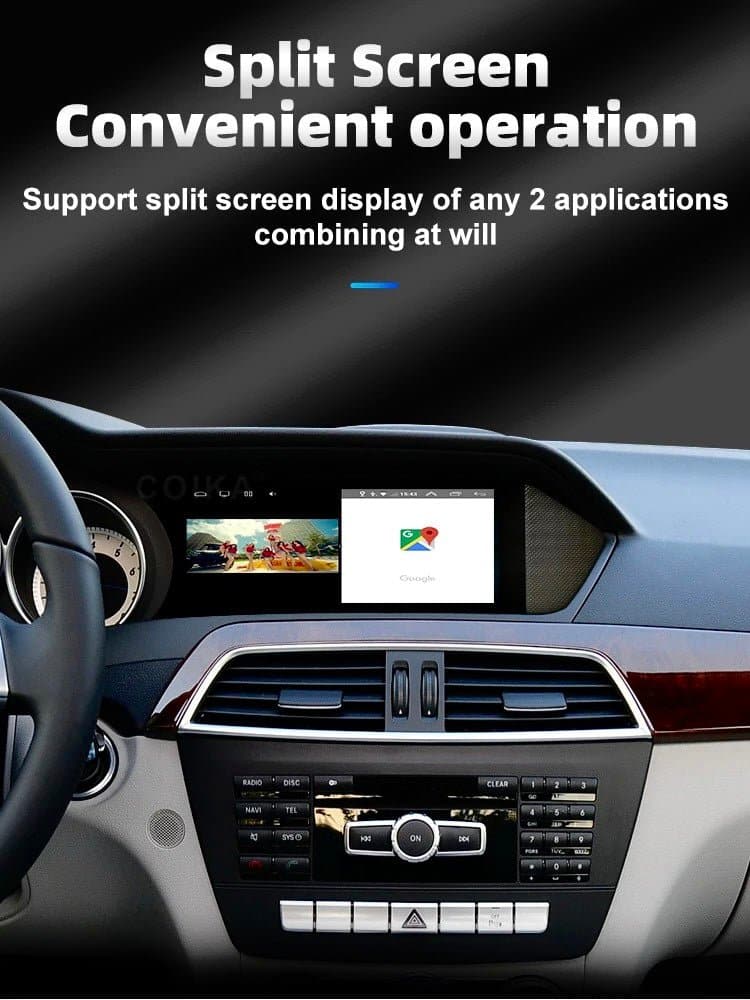 CTB-WC314B | MERCEDES CLASSE C W204 2011-2014 RESTYLING MONITOR 8'8 POLLICI | APPLE CARPLAY ANDROID AUTO | GPS NAVIGATORE WIFI 4G | CAR TABLET