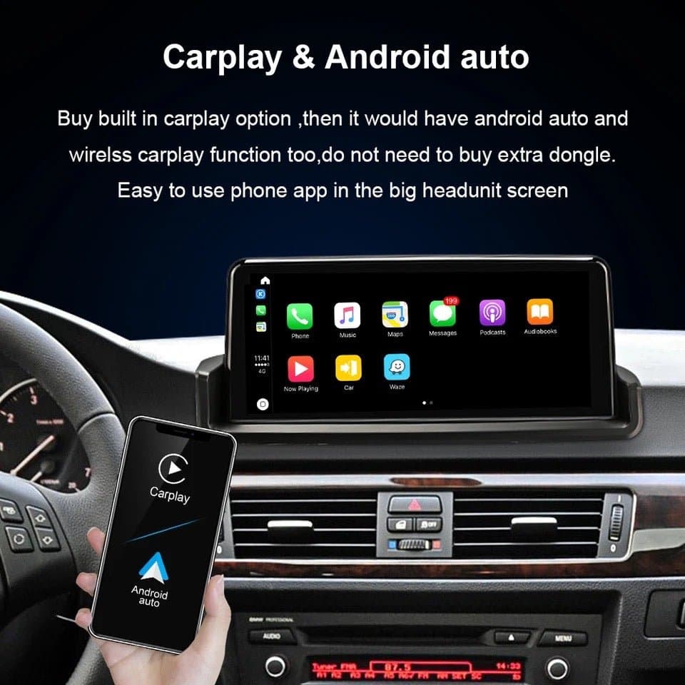 CTB-E90A BMW E90-E91-E92 NAVIGATORE TOUCH APPLE CARPLAY ANDROID AUTO GPS WIFI 4G