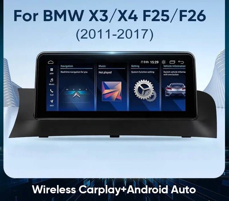 CTB-HR702GN | BMW X3 - X4 | F25 - F26 | AUTORADIO CARTABLET 10.25 ZOLL | ANDROID AUTO APPLE CARPLAY | GPS DAB DVR USB BLUETOOTH WIFI 4G |