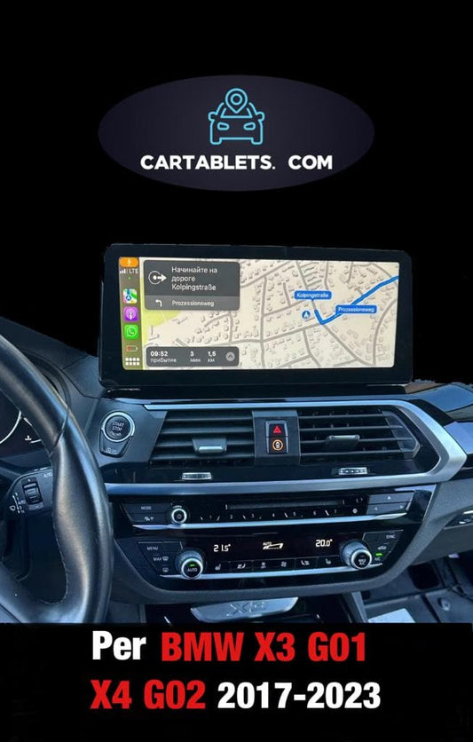 CTB-JT722GN | BMW X3 - X4 G01 - G02 2018 - 2023 | CARTABLET 12.3 POLLICI   | ANDROID AUTO APPLE CARPLAY | GPS DAB DVR USB BLUETOOTH WIFI 4G |