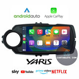 CTB-YH670P | TOYOTA YARIS 2012-2018 9 POLLICI | APPLE CARPLAY ANDROID AUTO | NAVIGATORE USB BLUETOOTH GPS | WIFI 4G CARTABLET