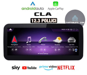 CTB-FC456H | MERCEDES CLA 2013-2020 MONITOR 12.3 POLLICI | APPLE CARPLAY ANDROID AUTO | GPS NAVIGATORE WIFI 4G