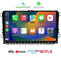 CTB-WD847F | VOLKSWAGEN SKODA SEAT 9 POLLICI | APPLE CARPLAY ANDROID AUTO | GPS BLUETOOTH USB DSP DAB+
