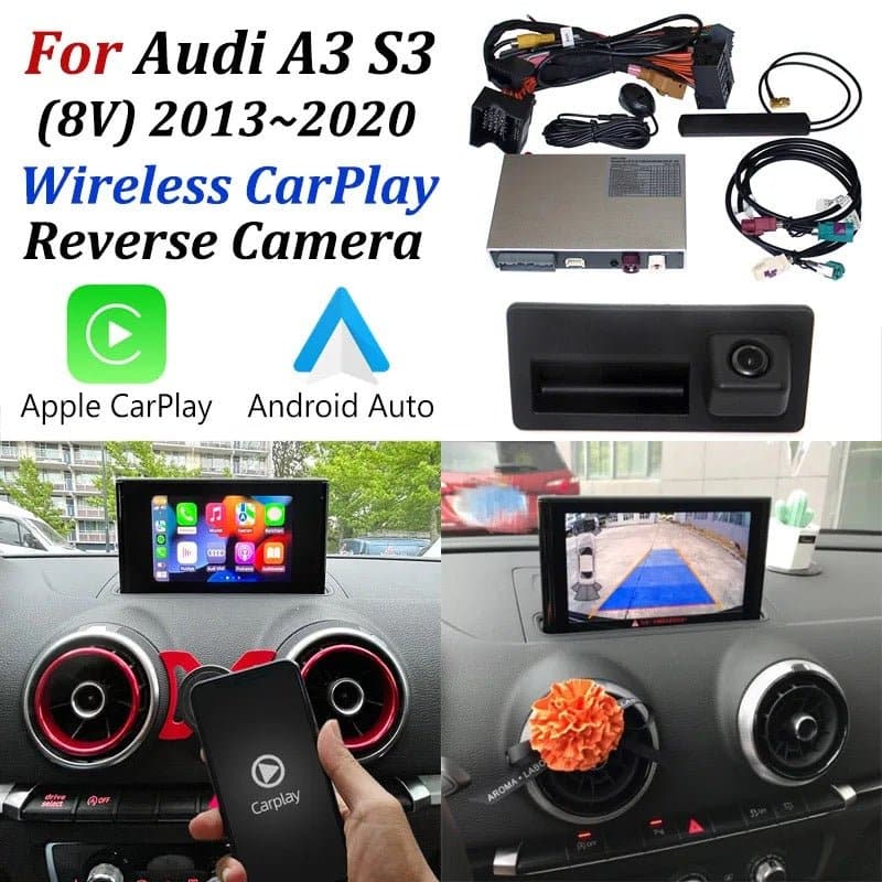 AUDI A3 2014-2019 (8V) | RETROFIT APPLE CARPLAY ANDROID AUTO | TELECAMERA USB
