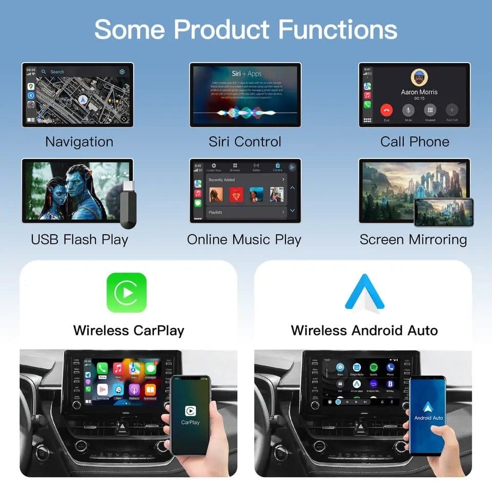 TOYOTA | KIT RETROFIT APPLE CARPLAY - ANDROID AUTO | MIRRORLINK | TELECAMERA POSTERIORE
