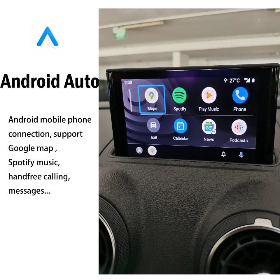 AUDI A3 2014-2019 (8V) | RETROFIT APPLE CARPLAY ANDROID AUTO | TELECAMERA USB