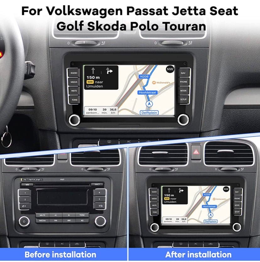 CTB- RNS510X | VOLKSWAGEN SKODA SEAT 7 POLLICI | APPLE CARPLAY ANDROID AUTO | WiFi BLUETOOTH GPS USB NAVIGATORE