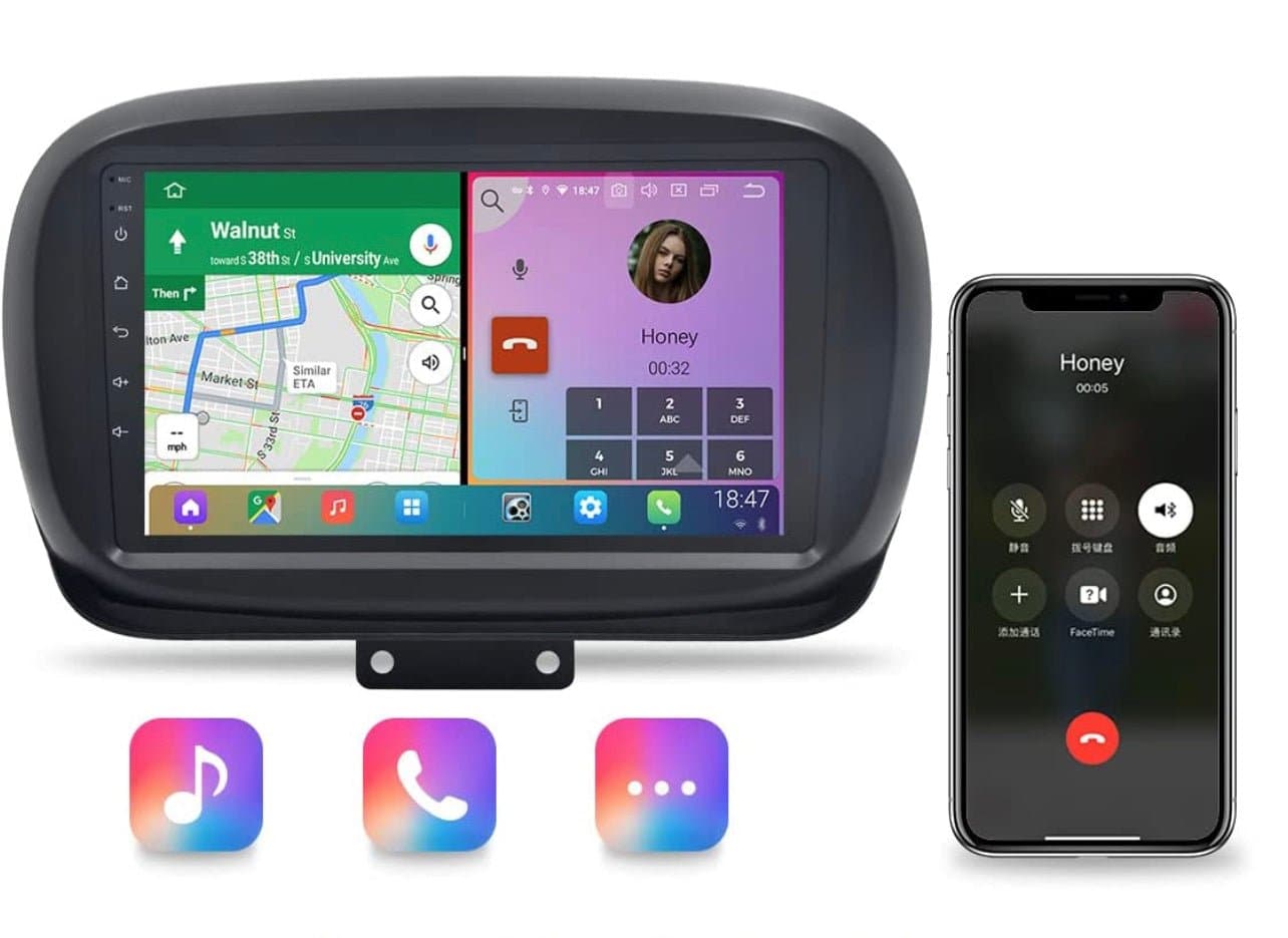 CTB-FT500XP | FIAT 500X DISPLAY 9 POLLICI TOUCH SCREEN | APPLE CARPLAY ANDROID AUTO | GPS USB 2DIN