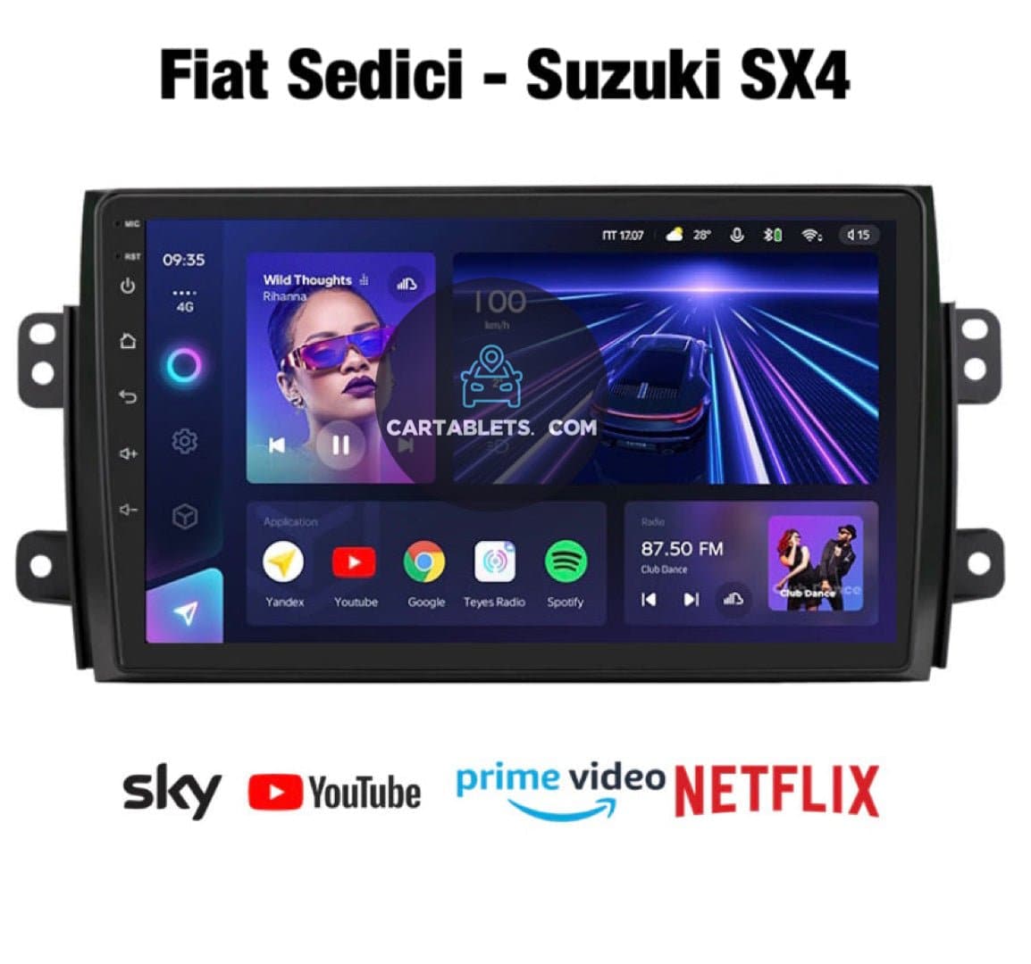 CTB-TF880U | FIAT SEDICI-SX4 2006-2014 | APPLE CARPLAY ANDROID AUTO | GPS USB DAB+ LENKRADBEDIENUNG