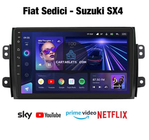 CTB-TF880U | FIAT SEDICI-SX4 2006-2014 | APPLE CARPLAY ANDROID AUTO | GPS USB DAB+ COMANDI AL VOLANTE