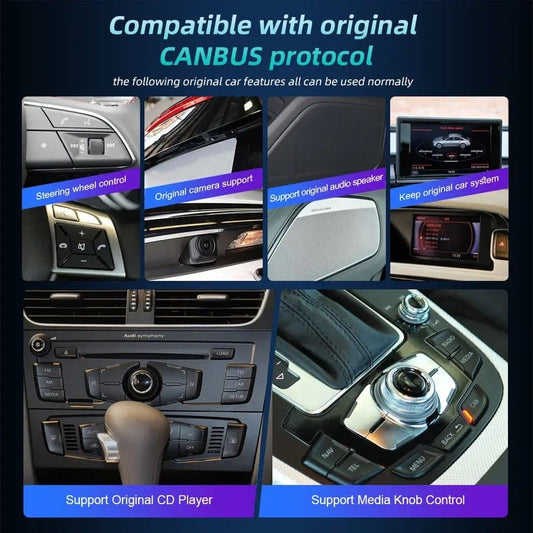 CTB-Y880RD | AUDI A4-A5 (B8) 2008-2016 | APPLE CARPLAY ANDROID AUTO | NAVIGATION USB GPS WiFi 4G