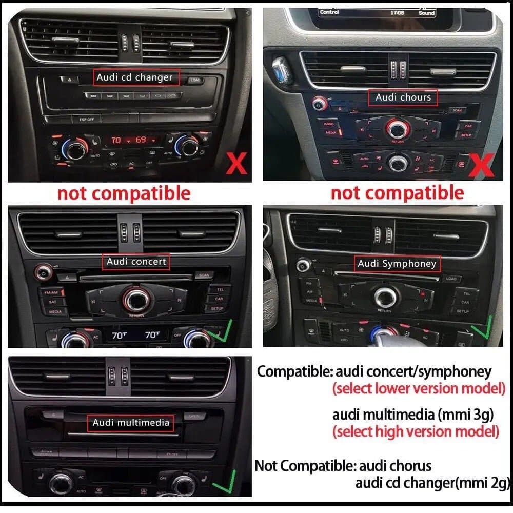 CTB-XC820S | AUDI Q5 2008-2018 | CAR TABLET 8”8 POLLICI | APPLE CARPLAY ANDROID AUTO | GPS WIFI 4G NAVIGATORE BLUETOOTH |