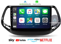 CTB-CMP1 | JEEP COMPASS 2015-2020 | APPLE CARPLAY ANDROID AUTO | NAVIGATORE RADIO TOUCH SCREEN UCONNECT BLUETOOTH WIFI 4G USB