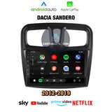 CTB-X689FB | DACIA SANDERO 2012-2019 CARTABLET 9 POLLICI ANDROID AUTO APPLE CARPLAY | WIFI 4G NAVIGATORE BLUETOOTH GPS