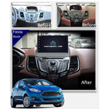 CTB-FRD439M | FORD FIESTA 2009-2014 | NAVIGATORE ANDROID AUTO APPLE CARPLAY | USB BLUETOOTH WIFI 4G | CARTABLET 2DIN COMANDI AL VOLANTE