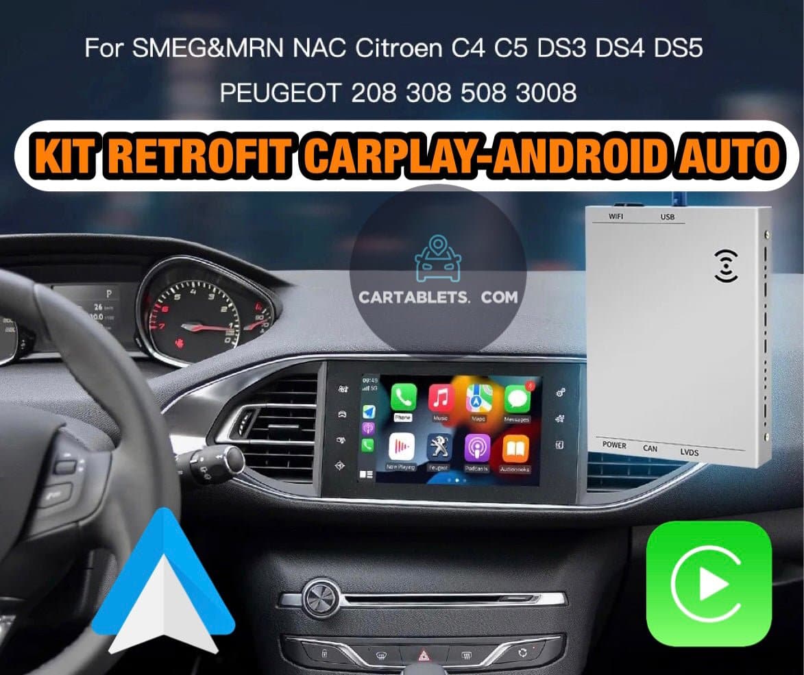 CITROEN PEUGEOT SMEG&MRN - NAC | RETROFIT-KIT APPLE CARPLAY ANDROID AUTO | KAMERA USB