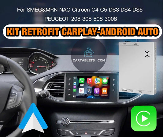 CITROEN PEUGEOT SMEG&MRN - NAC | KIT RETROFIT APPLE CARPLAY ANDROID AUTO | TELECAMERA USB