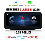 CTB-FX380P | MERCEDES CLASSE B W246 MONITOR 10.25 POLLICI | AUTORADIO CUSTOM FIT APPLE CARPLAY ANDROID AUTO | GPS NAVIGATORE WIFI 4G | CAR TABLET