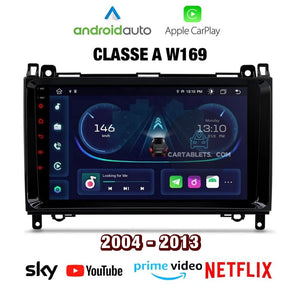 CTB-X200GB | MERCEDES CLASSE A W169 2005-2012 | CARTABLET 9 POLLICI ANDROID AUTO APPLE CARPLAY | WIFI 4G NAVIGATORE BLUETOOTH GPS