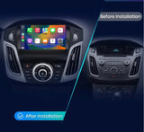 CTB-FR901M | FORD FOCUS 2011-2019 | NAVIGATORE ANDROID AUTO APPLE CARPLAY | USB BLUETOOTH WIFI 4G | CARTABLET 2DIN COMANDI AL VOLANTE