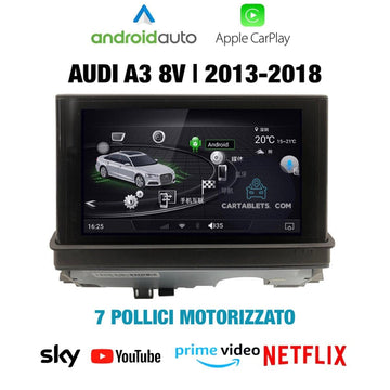 Navigatore per Audi A3 con schermo da 9 pollici, Carplay