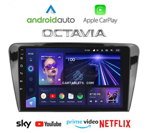 CTB-SD840F | SKODA OCATVIA 3 SERIE (5E) 2013-2018 10 POLLICI | APPLE CARPLAY ANDROID AUTO | GPS BLUETOOTH USB DSP DAB+