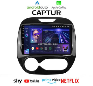 CTB-G671HN | RENAULT CAPTUR 2013-2019 | CARTABLET 9 POLLICI ANDROID APPLE CARPLAY | NAVIGATORE USB WIFI 4G