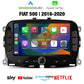 CTB-FT500RS | FIAT 500 ABARTH 2016-2021 | NAVIGATORE RADIO OCTACORE APPLE CARPLAY ANDROID AUTO GPS USB BLUETOOTH TOUCH SCREEN | WIFI
